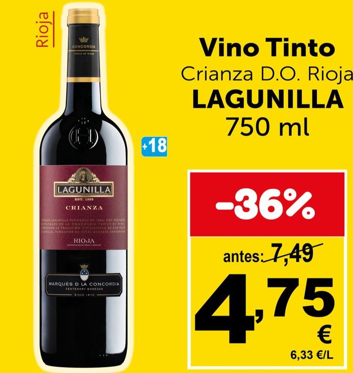 Oferta de Vino tinto por 4,75€ en Masymas