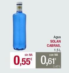Oferta de Agua por 0,55€ en Masymas