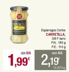Oferta de Espárragos por 1,99€ en Masymas
