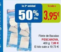 Oferta de Filetes de bacalao por 7,89€ en Masymas
