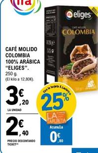 Oferta de Ifa Eliges - Café Molido Colombia 100% Arabica por 3,2€ en E.Leclerc