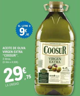 Oferta de Coosur - Aceite De Oliva Virgen Extra por 29,75€ en E.Leclerc