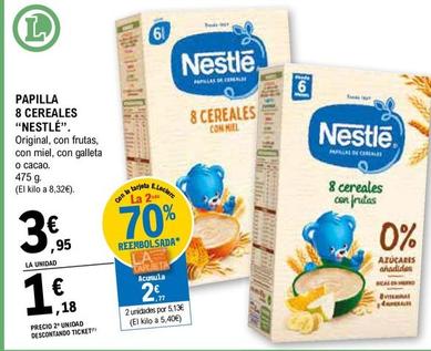 Oferta de Nestlé - Papilla 8 Cereales por 3,95€ en E.Leclerc