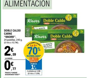 Oferta de Knorr - Doble Caldo Carne por 2,59€ en E.Leclerc
