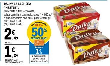 Oferta de Nestlé - Dalky La Lechera por 2,49€ en E.Leclerc