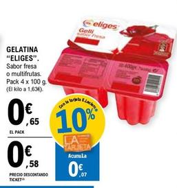 Oferta de Ifa Eliges - Gelatina Sabor Fresa / Multifrutas por 0,65€ en E.Leclerc