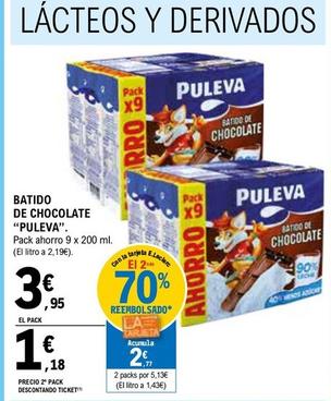 Oferta de Puleva - Batido De Chocolate por 3,95€ en E.Leclerc