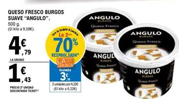 Oferta de Angulo - Queso Fresco Burgos Suave por 4,79€ en E.Leclerc