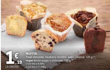 Oferta de Muffin por 1,19€ en E.Leclerc