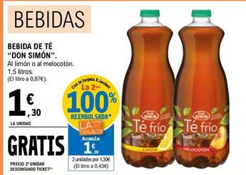 Oferta de Don Simón - Bebida De Té por 1,3€ en E.Leclerc