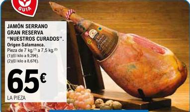Oferta de Guia - Jamón Serrano Gran Reserva Nuestros Curados por 65€ en E.Leclerc