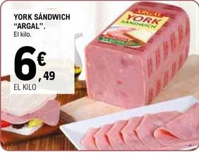 Oferta de Argal - York Sandwich por 6,49€ en E.Leclerc