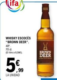 Oferta de Brown Deer - Whisky Escoces por 5,99€ en E.Leclerc
