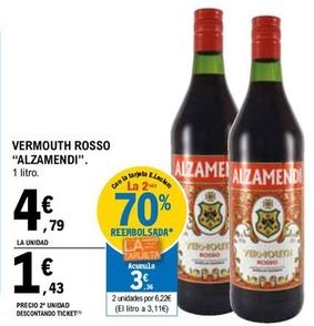 Oferta de Alzamendi - Vermouth Rosso por 4,79€ en E.Leclerc