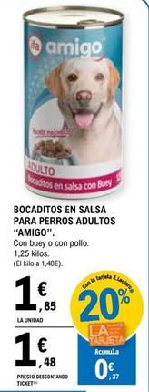 Oferta de Ifa Amigo - Bocaditos En Salsa Para Perros Adultos por 1,85€ en E.Leclerc