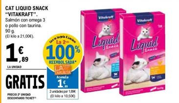 Oferta de Vitakraft - Cat Liquid Snack por 1,89€ en E.Leclerc