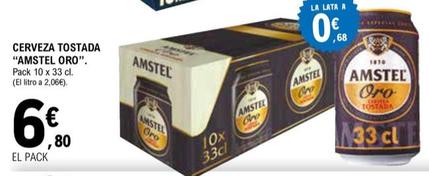 Oferta de Amstel - Cerveza Tostada Oro por 6,8€ en E.Leclerc
