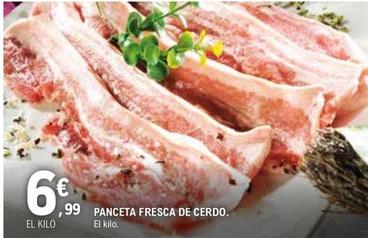 Oferta de Panceta Fresca De Cerdo por 6,99€ en E.Leclerc