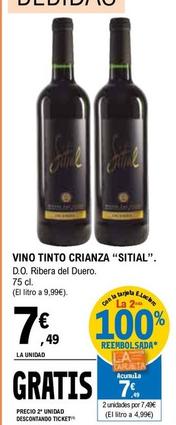 Oferta de Sitial - Vino Tinto Crianza por 7,49€ en E.Leclerc