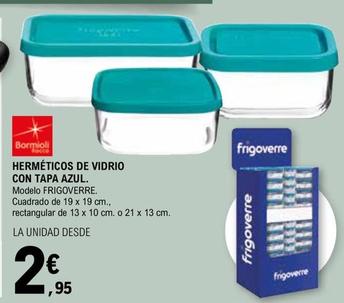 Oferta de Bormioli Rocco - Herméticos De Vidrio Con Tapa Azul por 2,95€ en E.Leclerc