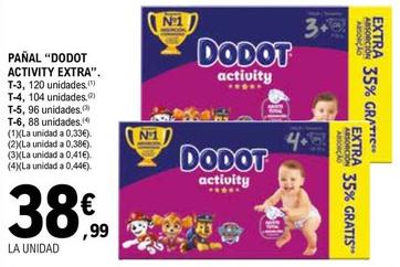 Oferta de Dodot - Pañal Activity Extra por 38,99€ en E.Leclerc