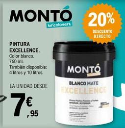Oferta de Monto - Pintura Excellence por 7,95€ en E.Leclerc