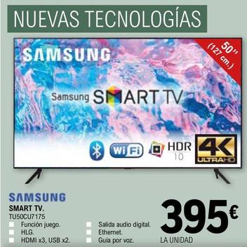 Oferta de Samsung - Smart Tv 50" TU50CU7175 por 395€ en E.Leclerc