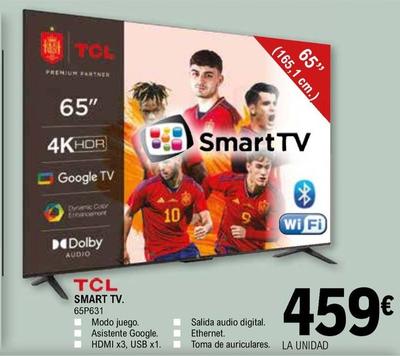 Oferta de Tcl - Smart Tv 65P631 por 459€ en E.Leclerc
