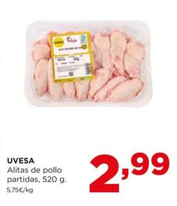 Oferta de Uvesa - Alitas De Pollo Partidas por 2,99€ en Alimerka