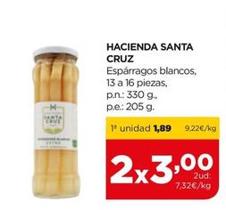 Oferta de Santa Cruz - Hacienda por 1,89€ en Alimerka