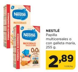 Oferta de Nestlé - Papilla Multicereales O Con Galleta María por 2,89€ en Alimerka
