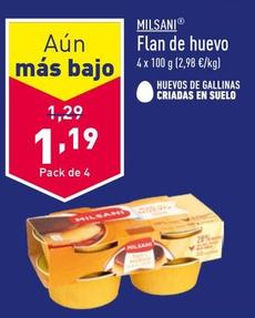 Oferta de Flan de huevo por 1,19€ en ALDI