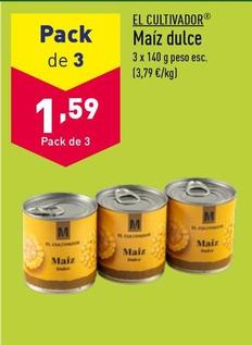 Oferta de Maíz dulce por 1,59€ en ALDI