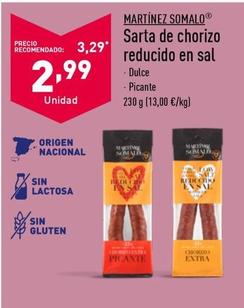 Oferta de Chorizo por 2,99€ en ALDI