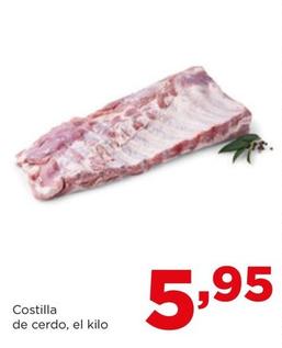 Oferta de Costilla De Cerdo por 5,95€ en Alimerka