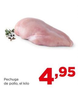 Oferta de Pechuga de pollo por 4,95€ en Alimerka