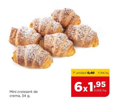 Oferta de Alimerka - Mini Croissant De Crema por 0,4€ en Alimerka