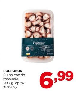 Oferta de Pulposur - Pulpo Cocido Troceado por 6,99€ en Alimerka