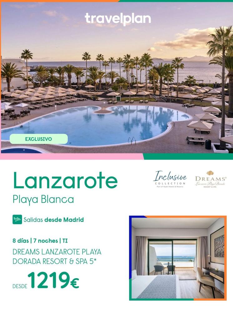 Oferta de Viajes a Lanzarote por 1219€ en Travelplan