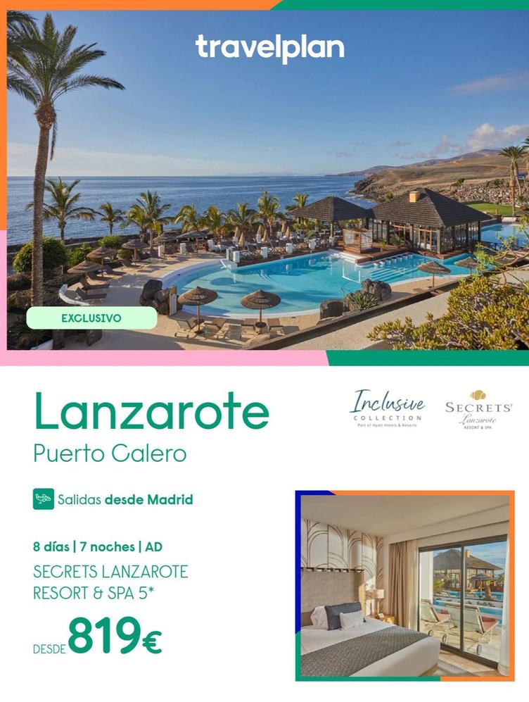 Oferta de Viajes a Lanzarote por 819€ en Travelplan