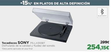 Oferta de Sony - Tocadiscos por 254,15€ en El Corte Inglés