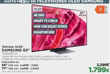 Oferta de Samsung - Televisor OLED  por 1799€ en El Corte Inglés