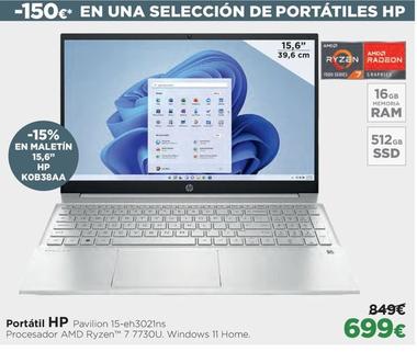 Oferta de Hp - Portátil por 699€ en El Corte Inglés