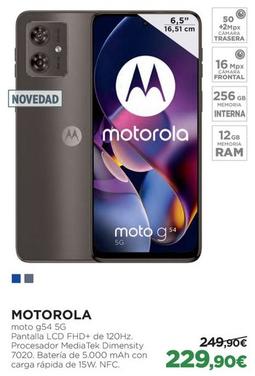 Oferta de Motorola - Moto G54 5g por 229,9€ en El Corte Inglés