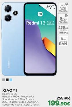 Oferta de Xiaomi - Redmi 12 5g por 199,9€ en El Corte Inglés