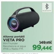Oferta de Vieta - Pro Altavoz Portátil por 99,44€ en El Corte Inglés