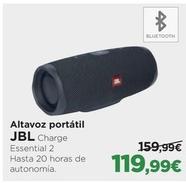Oferta de JBL  - Altavoz Portátil por 119,99€ en El Corte Inglés