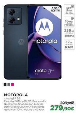 Oferta de Motorola - Moto G84 5g por 279,9€ en El Corte Inglés