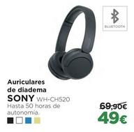Oferta de Sony - Auriculares De Diadema por 49€ en El Corte Inglés