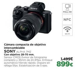 Oferta de Sony - Cámara Compacta De Objetivo Intercambiable por 899€ en El Corte Inglés